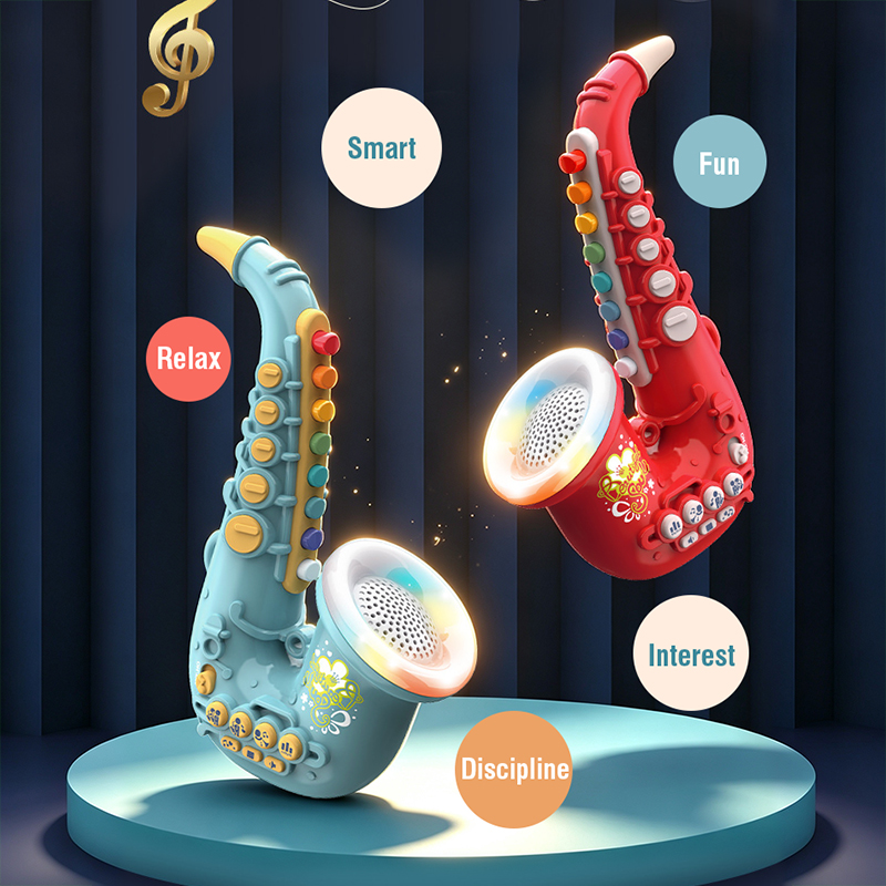 Musical Instrument That You Blow Into - Speelbaar kinderspeelgoed saxofoon simulatie blaas muziekinstrument