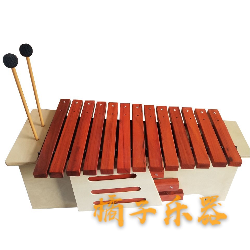 Musical Instrument Xylophone - Orff-instrument: 13-toon xylofoon, met hoge, middelhoge