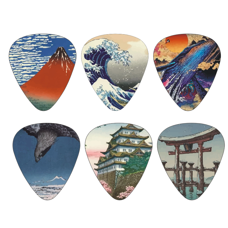 Musical Instrument Gif - Nieuwe 12 stks/set Plectrums-Japanse Cultuur Stijl