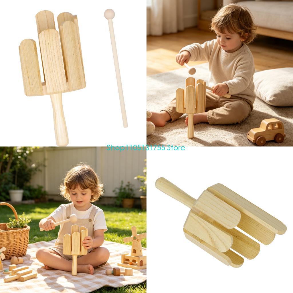Musical Instrument Gif - K0EF Houten gevarieerd ritme-percussie-instrument met hamer