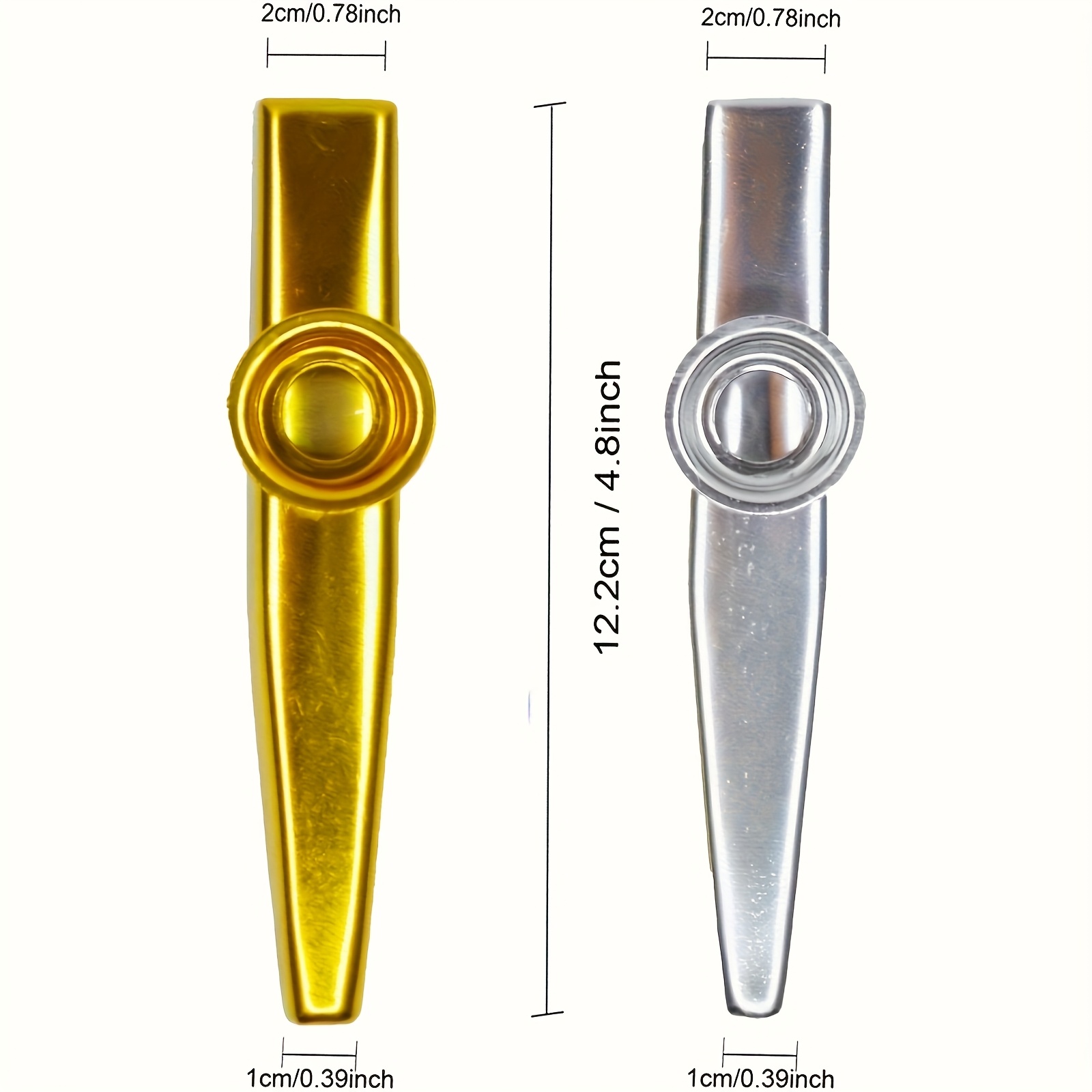 7 stks Metalen Kazoos Eenvoudi - Musical Instrument Note recensie en prijs