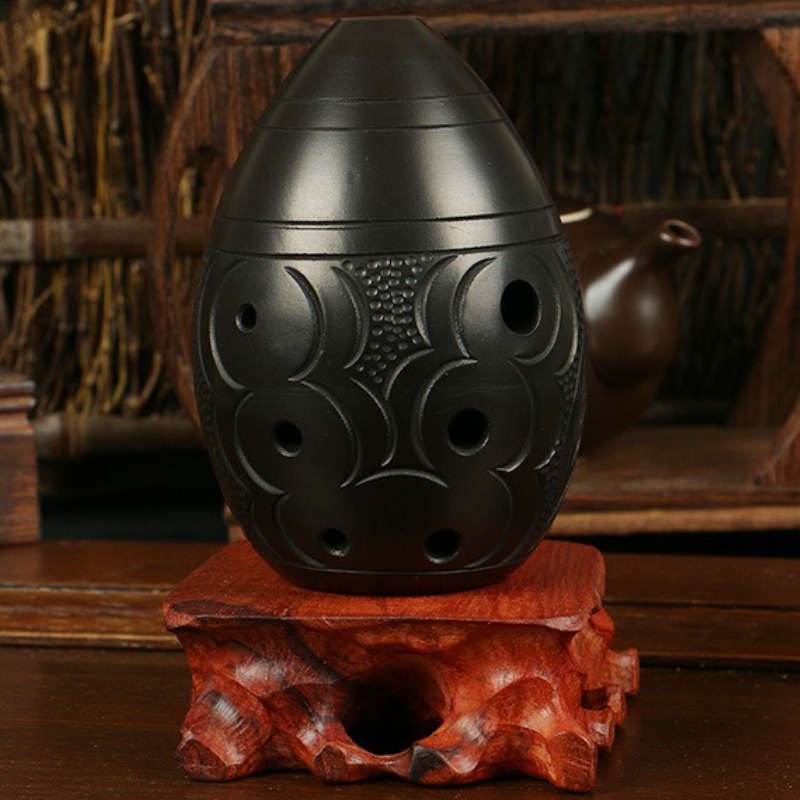 8-gaten Ocarina Zwart Draagbar - Musical Instrument Gif recensie en prijs