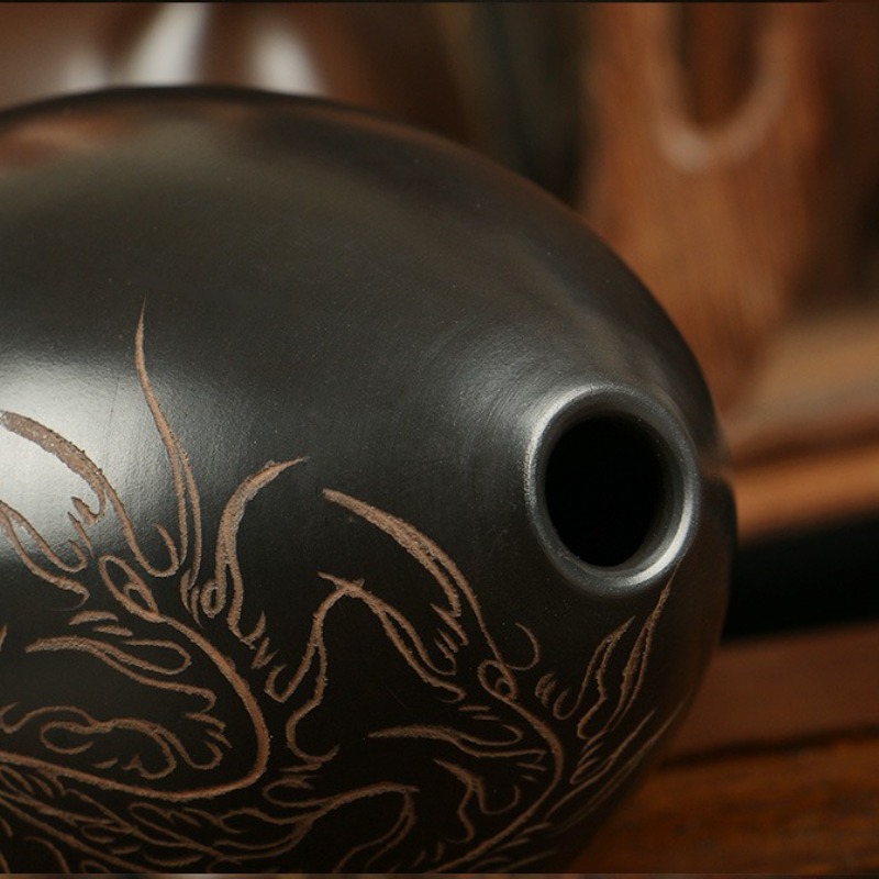8-gaten Ocarina Zwart Draagbar - Musical Instrument Gif recensie en prijs